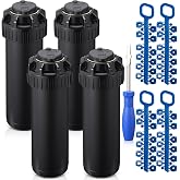 Chicmount 2 Pack Sprinkler Head Compatible with Rain Bird 5000 Series | 3/4 in Pop Up Rotor,25-50 ft Spray Distance, 25&deg;-360&deg; Adjustable Arc; Includes Nozzle Set and Screwdriver for Lawn Irrigation