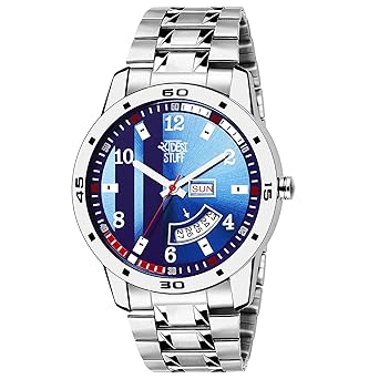 Swadesi Stuff Blue EXCLISIVE Day and Date Watch-for Men