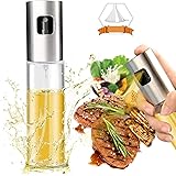 Olive Oil Sprayer Dispenser for Cooking, Food-Grade Glass Oil Spray Bottle Oil Dispenser,Olive Oil Sprayer for BBQ/Making Sal