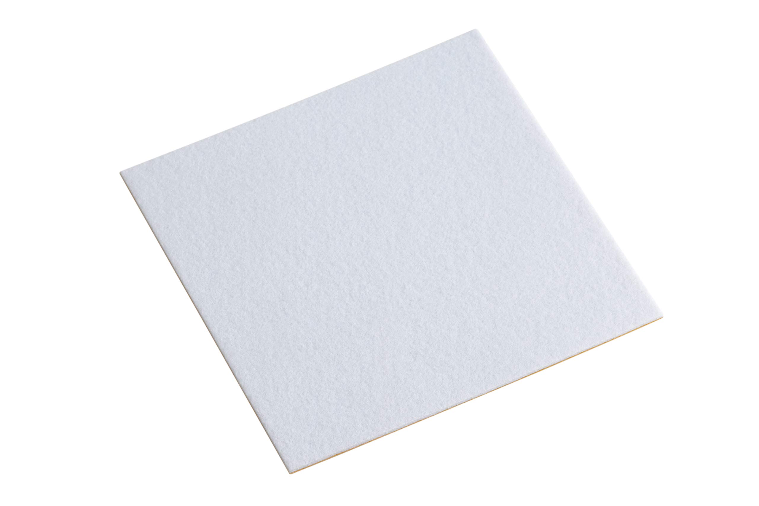 Metafranc Self-Adhesive-White-1 Piece-Effective Protection Furniture Gliders for Sensitive Floors/Chair Glides/Felt Cut / 645326, Weiß, 100 x 100 mm (1 Stück)