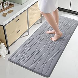 Buganda Memory Foam Bathroom Rug Mat 47x24, Extra
