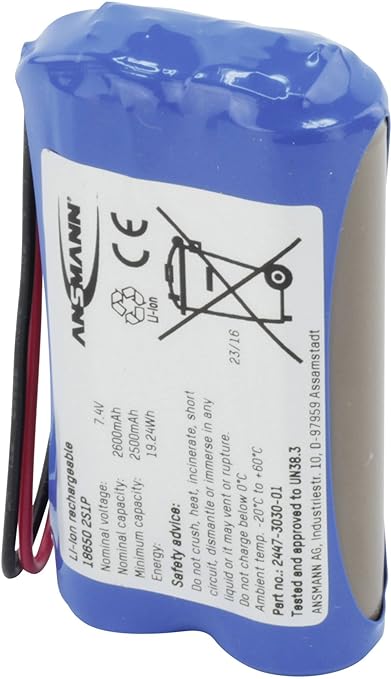 ANSMANN Li-Ion Akkupack 7.4V/2.6Ah 2S1P