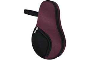 Cosmos Table Tennis Paddle Bag Paddles Case Cover Waterproof Ping Pong Racket Bat Storage Case Holder with Ping Pong Ball Mesh Storage Pocket Organizer, Fits 2 Paddles