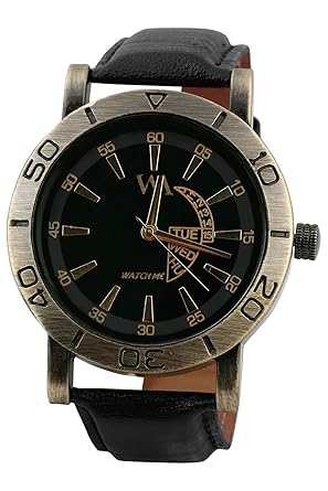 Analogue Black Dial Mens & Boys Watch - Awc-018Dz