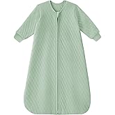 Yoofoss Baby Sleep Sack with Sleeves Wearable Blanket Baby Organic Cotton 2-Way Zipper Sleeping Sack, Soft Breathable Durable