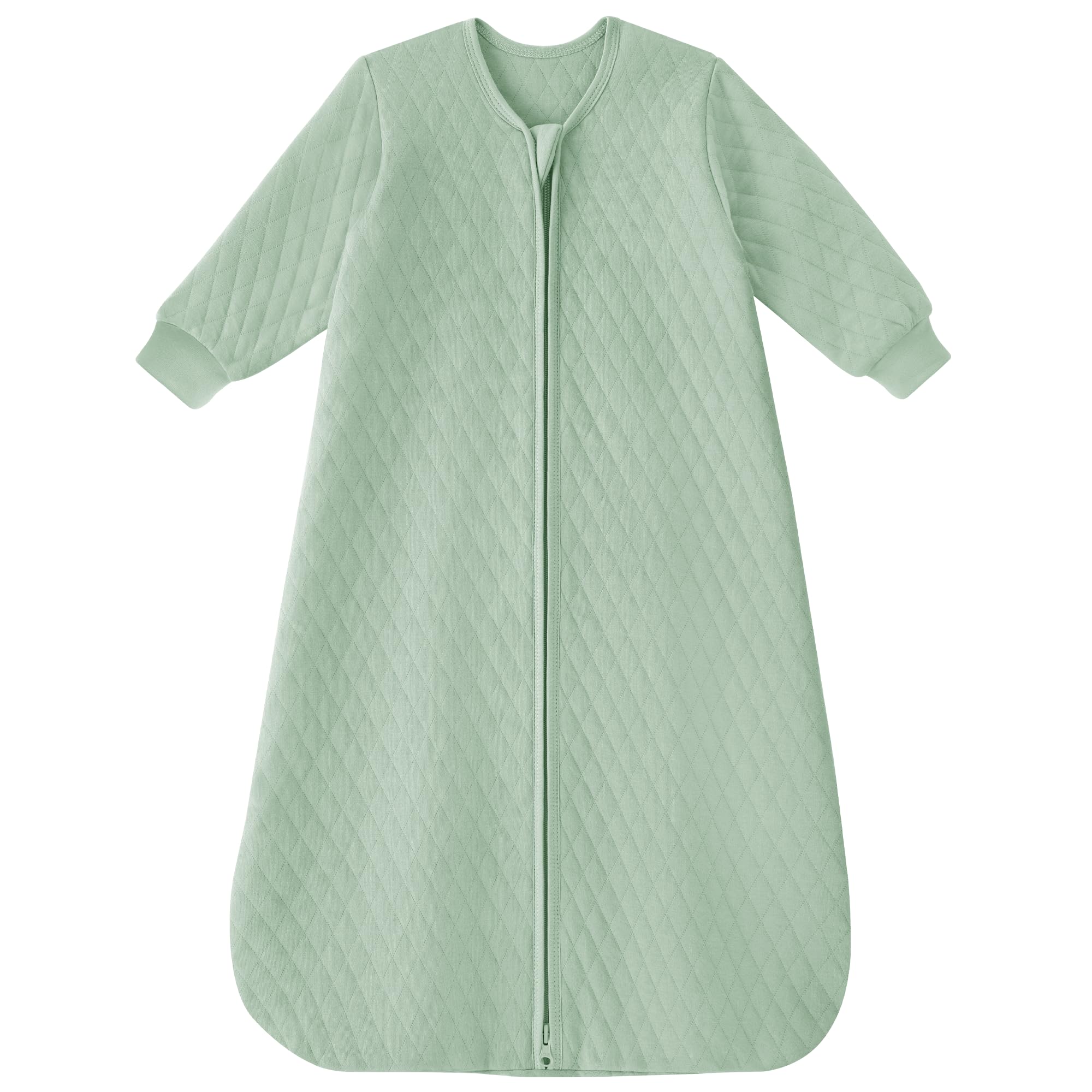 Photo 1 of Yoofoss Baby Sleep Sack 6-12 Months 1.0 Tog Long Sleeve Sleep Sack Organic Cotton Wearable Blanket for Infants 2-Way Zipper Quilted Sleeping Sacks(Medium)