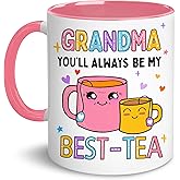 YIDAJI Gift For Grandma - Gifts For Grandmother - Grandmas Gift - World Best Grandma - Grandmother Coffee Mug - Grandmothers Gifts From Grandkid - Birthday Present For Grandmas
