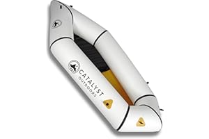 Catalyst Outdoors Ultra-Lightweight Inflatable Kayak for Adults & Kids - 1 Person Packraft, Durable TPU, Compact, Rapid Inflate, Ideal for Fishing & Adventure