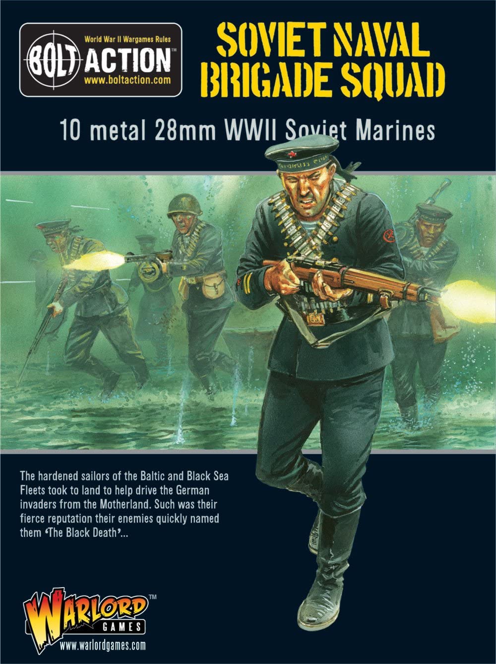 Warlord Games Soviet Naval Brigade - 28mm Scale Metal Miniatures for Bolt Action Highly Detailed World War 2 Miniatures for Table-top Wargaming