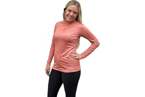 EQUESTRIAN ARTISANS Equestrian Sun Shirt for Women -Ladies Long Sleeve Horseback Riding Base Layer Shirt - English and Dressage Horse Riders Gift