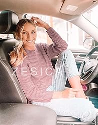 ZESICA Women's 2024 Fall Long Sleeve Crew Neck