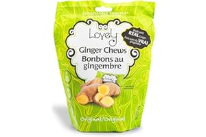 Lovely Candy Co. Original Ginger Chews – Real Ginger, Natural Sweet & Spicy Flavor, Individually Wrapped, 5oz | Gluten-Free, Non-GMO, No Artificial Ingredients
