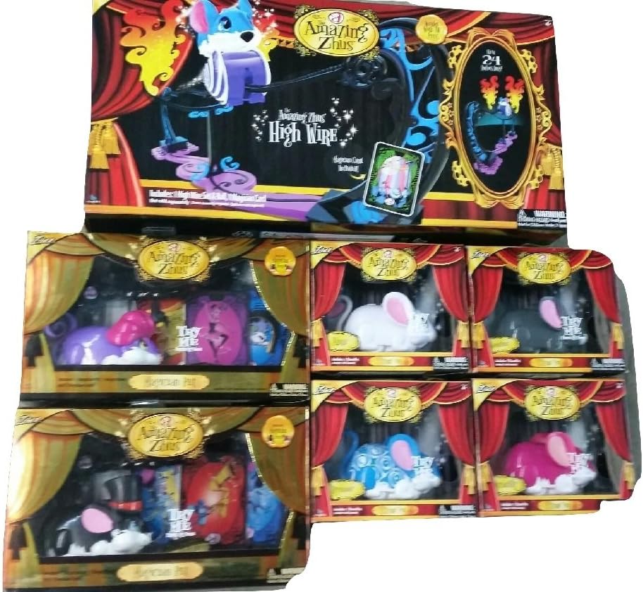 The Amazing Zhus Pets 7pk Value Dynamo Kardini Abra Piccadilly Madame & The Great Magician