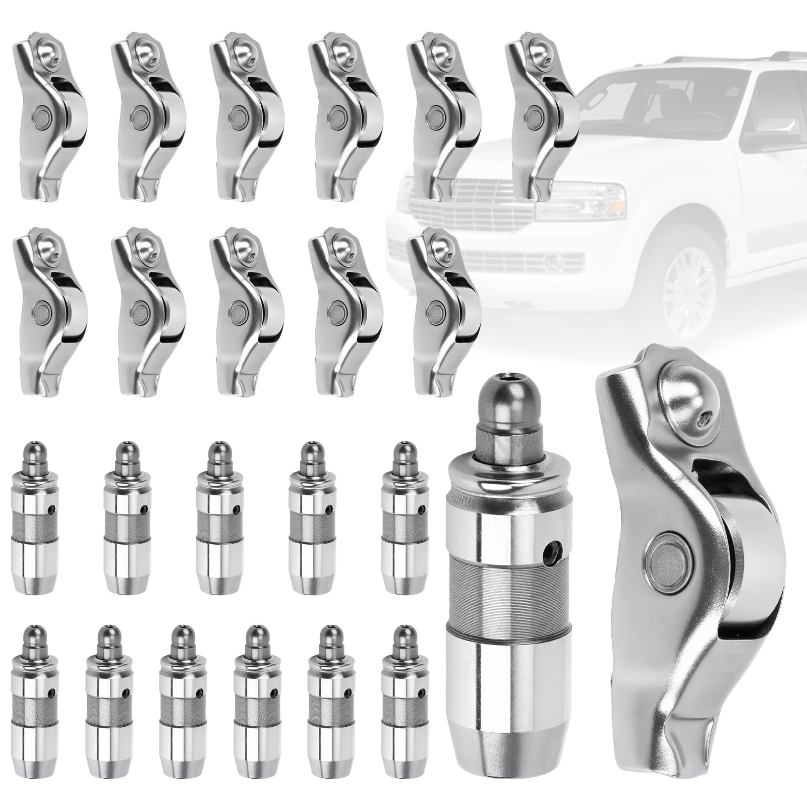 Photo 1 of 12 PCS Engine Rocker Arm Valve Lifters kit 3L3Z6564BA 5L1Z6500A Compatible with 2005-2010 Ford Explorer Mustang F150 4.6L ,2005-2014 Expedition Lincoln Navigator 5.4L