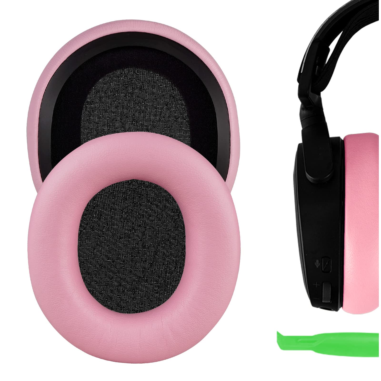 Geekria NOVA Replacement Ear Pads Compatible with SteelSeries Arctis 1/3/ 5/7/ 7+/ 7P/ 7P+/ 7X/ 7X+/ 9/ 9X/ Pro/Prime Headphones Ear Cushions, Repair Parts (Pink)
