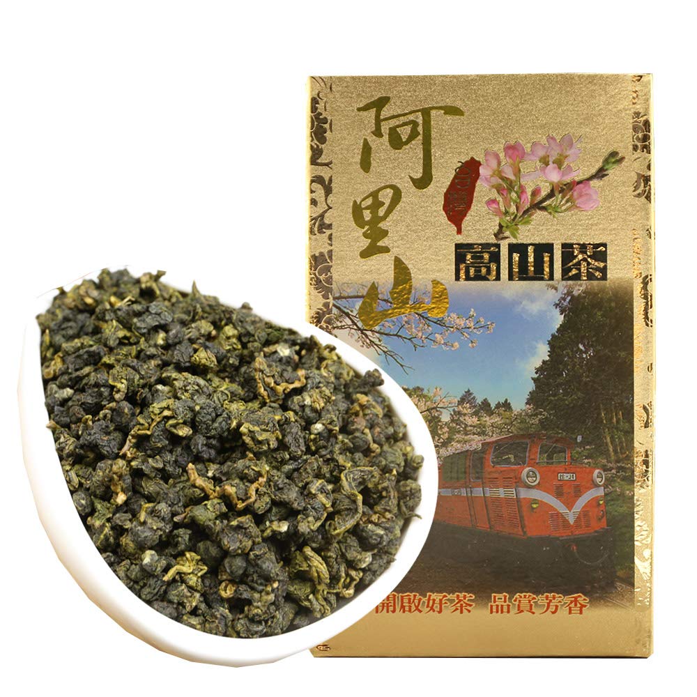 FullCheaAlishan Oolong Tea - Handpicked Oolong Tea Loose Leaf - Taiwan High Mountain Tea with Warm Sugar and Floral Scent - 5.29oz / 150g