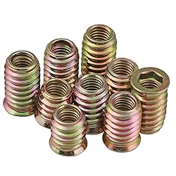 Wadayu 100pcs Threaded Inserts for Wood, Screw in