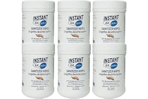 75% Alcohol Wipes - 6 PACK - 100 Per Pack - BULK Disinfectant Hand Sanitizer Wipes, All-Purpose Wet Disinfecting Wipe (600 Wi