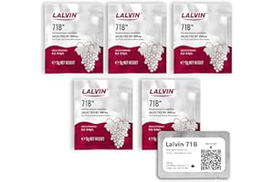 Lalvin 71B Wine Yeast (5 Pack) - Make Wine Cider Mead Kombucha At Home - 5 g Sachets - Saccharomyces cerevisiae - Sold by CAPYBARA Distributors Inc.