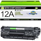 Compatible 12A Toner Cartridge for HP 1020 1022 | 1-pack with chip Ink Works with HP Laser Jet 1010, 1012, 1018, 3015, 3050, 3055, M1005, M1319F