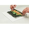 Professional Non-stick Sushi Mat Plastic Sushi Rolling Mat Sushi Mat Roller Makisu Sushi Roller 10.5 in x 9.8 in