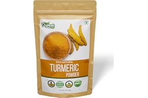 ORGANIC ZING Turmeric Powder | Pure and Natural Turmeric Powder | Rich in Antioxidants and Vitamin B6 | Immunity Booster Packed and Produced in India - 227gm Pack of 1