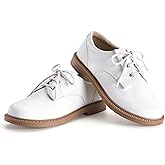 PATPAT Boys Girls Dress Shoes,Oxford Loafers Formal School Shoes for Toddler Little Big Kids