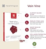 Healthspan Vein Vine Leg Vein Support 360mg 90 Tablets Vegan view 4