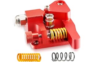 SAPLUSREPRAP Updated CR10S PRO Dual Hardened Steel Drive Gear Extruder and 2X Extruder Springs Adjustable Extrusion Torque for Creality Ender 3/Ender 3 V2/Ender 3 Pro CR10 Ender5 Tornado 1.75mm Filament