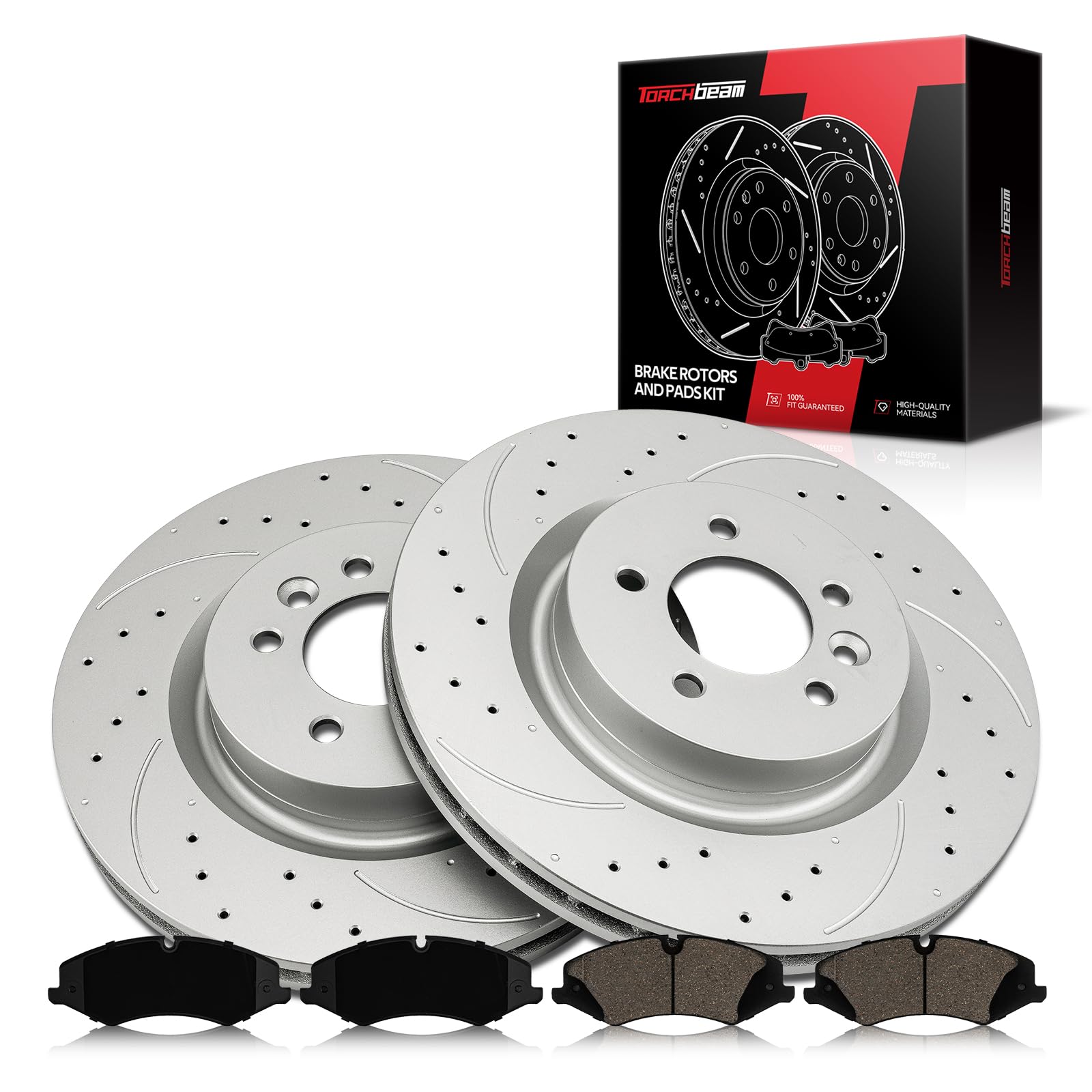 Photo 1 of 360mm Front Brake Pads and Rotors Kit Compatible with 2014-2015 2017 R-ange R-over 3.0L, 2017 Discovery, 2010-2015 2017 R-ange R-over Sport, 2010-2016 LR4,6pcs