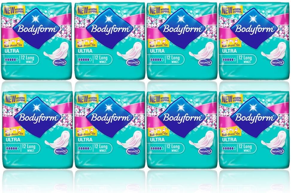 Bodyform ULTRA SUPER / LONG with WINGS 10 Ladies Sanitary Pads Towels
