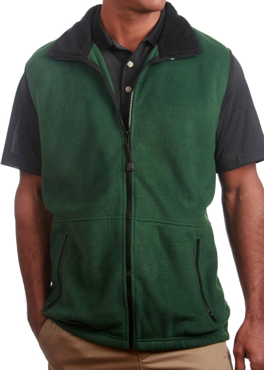 Amazon.com : Fleece Golf Vest, MENS LARGE, Green, Great for Golf or Outdoor Uses : Other 