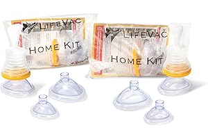 LifeVac Home Kit 2 Pack - Portable Suction Rescue Device, First Aid Kit for Kids and Adults, Portable Airway Suction Device for Children and Adults