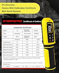 1/4" Digital Torque Wrench (4-265.6 in.lbs) w/Color