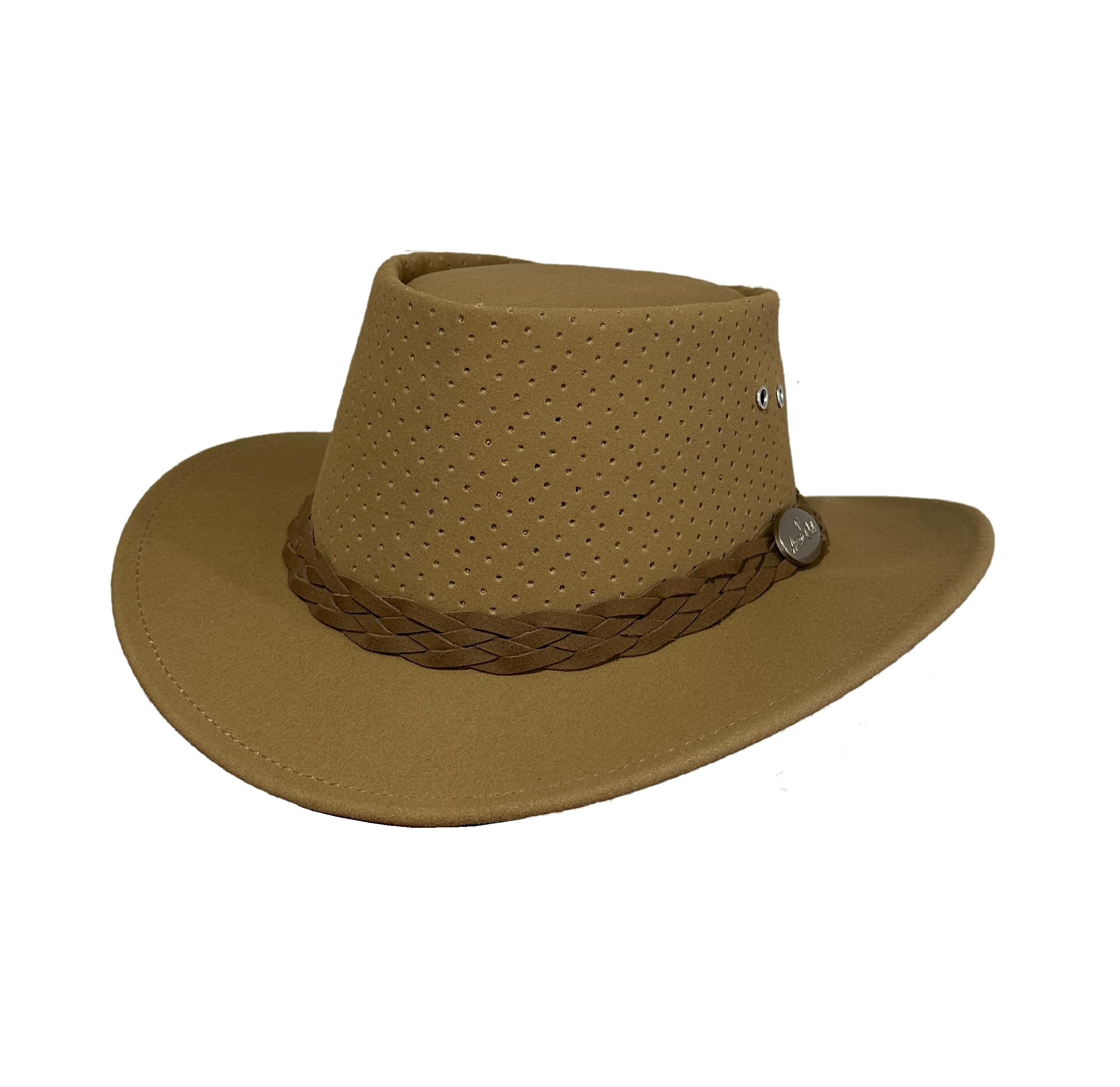 Photo 1 of Outback BUSHIE - Perforated/Blonde/XL - SOAK ME! Instant Cooling Headwear | 50+ UPF Sun Protection - Handmade in Australia - for Men & Women