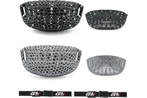 GY 3D Printed Hockey Chin Cup & 72CM Chinstrap Set 2 Styles Sport Helmet Chin Pad Guard Replacements Hockey Helmet Accessorie