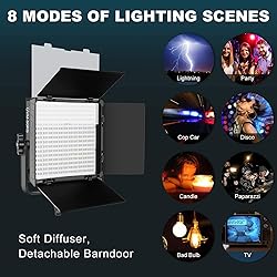 GVM 50RS RGB LED Video Light, 50W Video Lighting