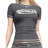 EMMIOL Summer Tops Baby Clothing Stitched Short Sleeve Logo Graphic Tee