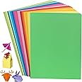 Coloured Origami Paper 200 Sheets, A4 20 Bright Colors 70gsm 8.3"11.7 Double-Sided Folding Paper for DIY Arts Crafts Projec