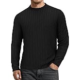 MANGOPOP Spring Thermal Shirts for Men | Brushed Fleece Casual Long Sleeve | Slim Fit Pullover for Outdoor & Daily Wear