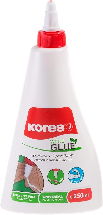 Kores Extra Strong PVA Glue 250ml Non-Toxic for Paper Craft Card Making