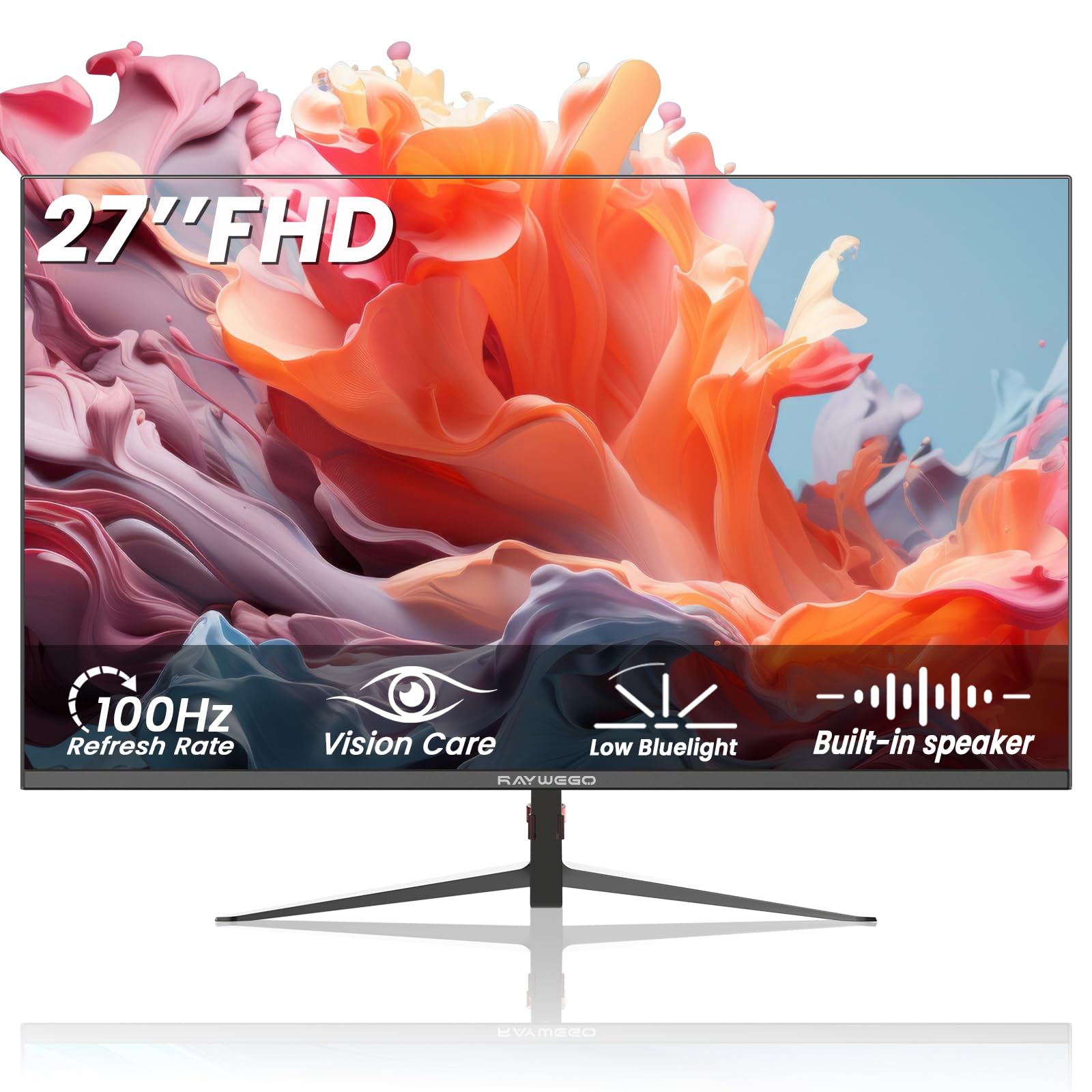Raywego 27 inch Gaming Monitor 100Hz Computer