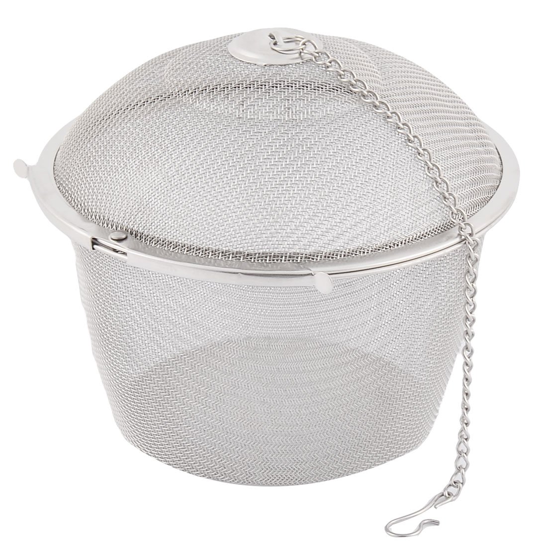Sourcingmap Stainless Steel Kitchen Tea Infuser Strainer 11cm Dia Silver Tone