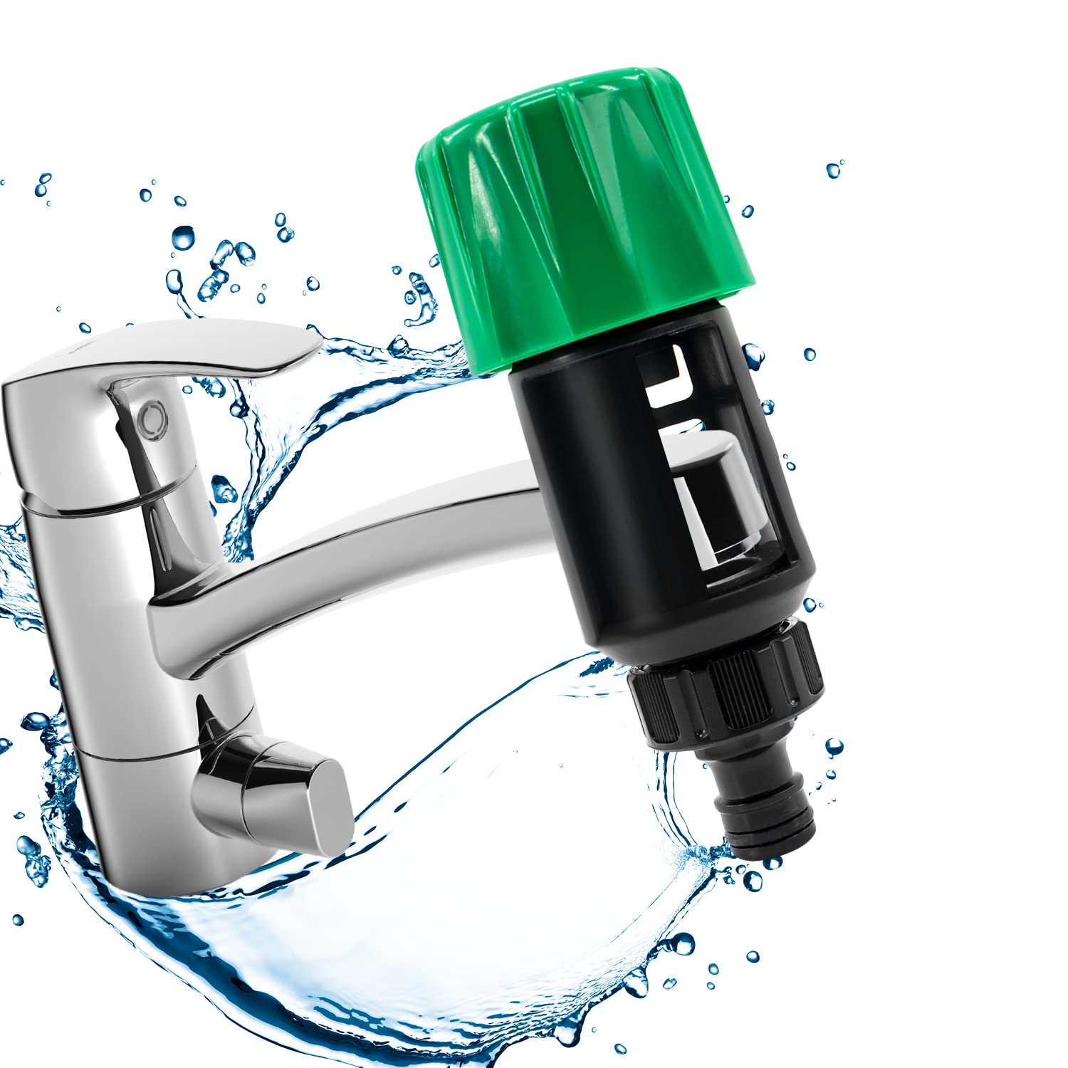 CaLeQi Tap Hose Connector for Garden Bathroom Kitchen Indoor Outdoor Hose Pipe Tap Attachment