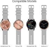 ISABAKE 18mm Silicone Watch Band for Garmin Venu 2S Vivoactive 4S Vivomove 3S view 3
