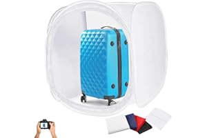 JS JULIUS STUDIO Julius Studio 50 x 50 inch (Super Large) Cubic White Cube Photo Shooting Tent, Pop Up Light Box, Photoshooting Box with 4 Color Backdrop Background, White Black Blue Red, Diffusion Soft Box, JSAG876