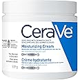 CeraVe Moisturizing Cream, Daily Face, Hands, & Body Cream Moisturizer for Dry Skin With Hyaluronic Acid and Ceramides for Wo