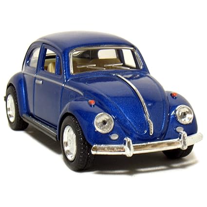 Jack Royal Volkwagen Metal Die-Cast Pull Back Toy Car (Color May Vary as per The Availability) (1967 Volkswagen Classical Beetle)