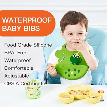 bibs that catch food