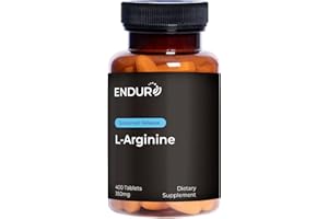ENDURANCE PRODUCTS Endur L-Arginine, Healthy Blood Flow & Heart Function Supplement, Supports Exercise Performance & Immune Health, Gluten Free, 350mg (400 Tablets)